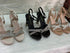 Shimmer Detail Chunky Heel
